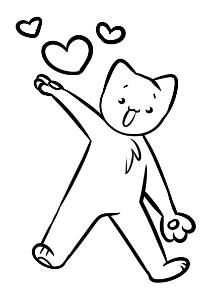Colouring Book Zine - Kitties cover