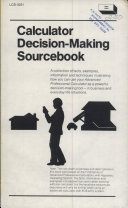 Calculator decision-making sourcebook -- Texas Instruments Incorporated cover
